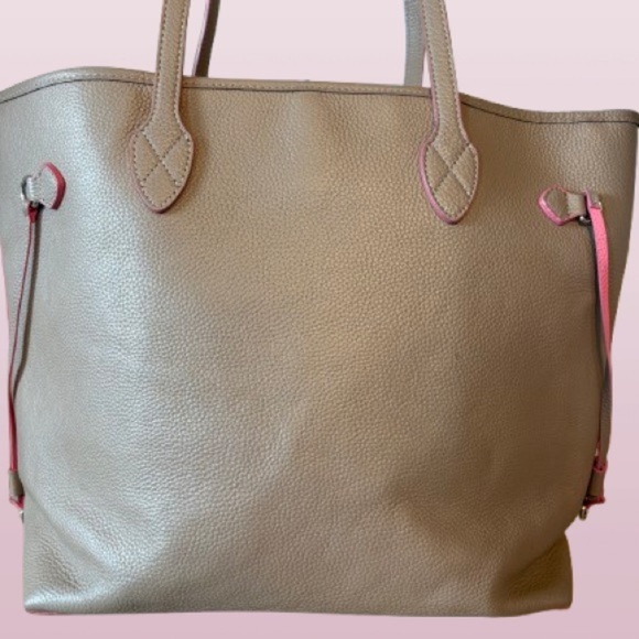 Lodis Bliss Taupe Tan Pink Beige Large Carryall Bag - Picture 2 of 8